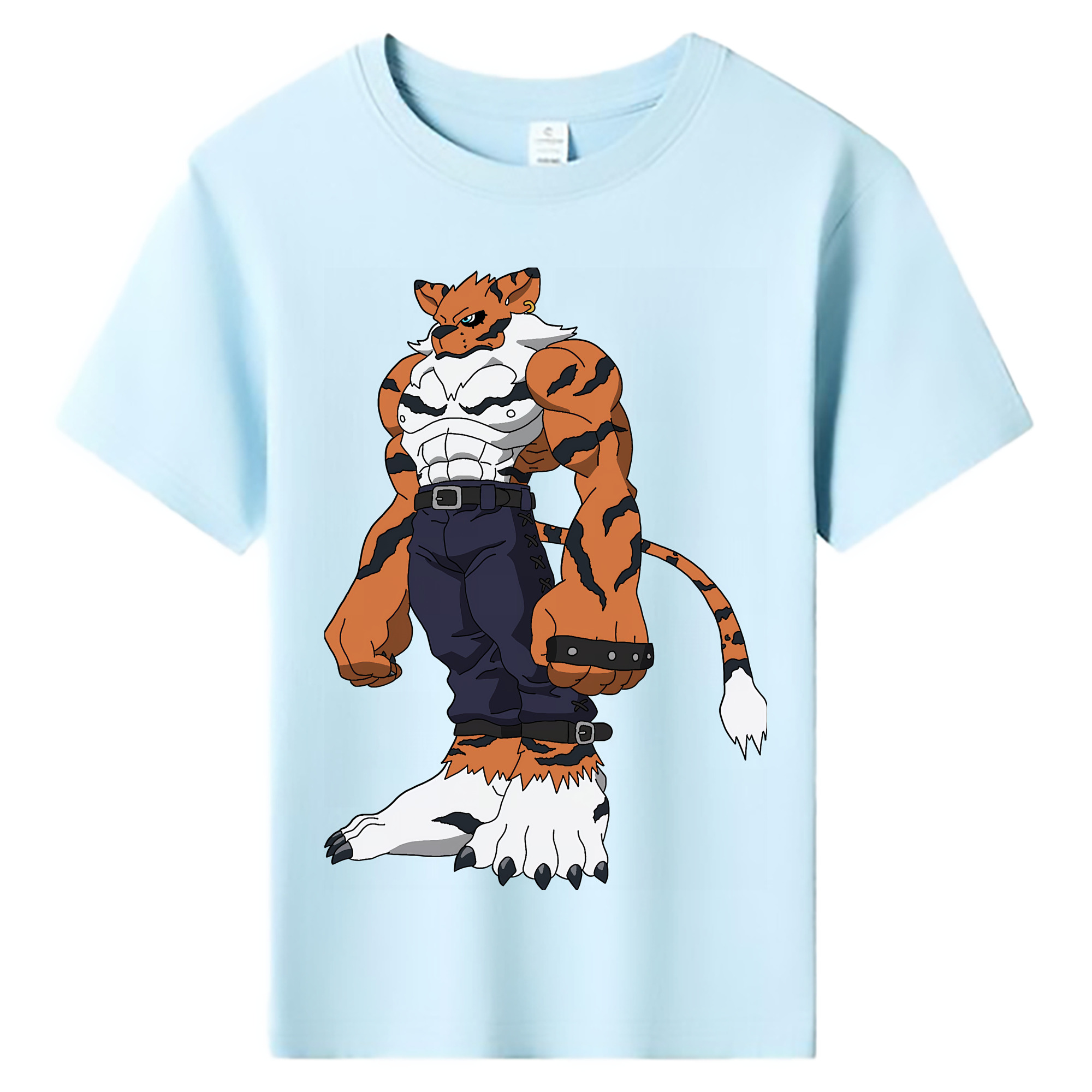 （画像用） Digimon デジタルモンスター/デジモン 綿100％キッズTシャツ（フロントプリント）